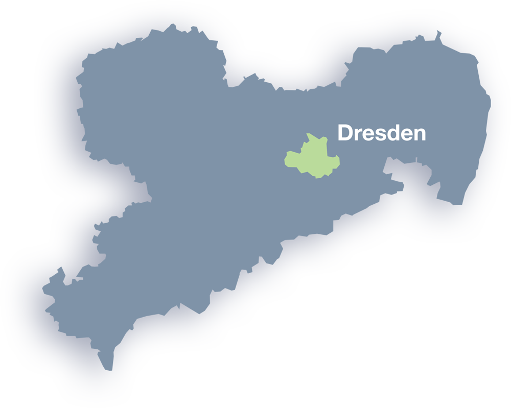 Karte Sachsen